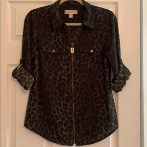 Michael Kors Beautiful Full ZIP Up Women’s Blouse
